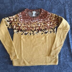 Sundance Fair Isle design crew neck sweater. Size Small